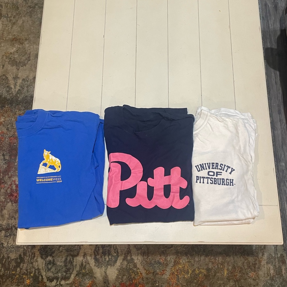 pack of 3 pitt shirts